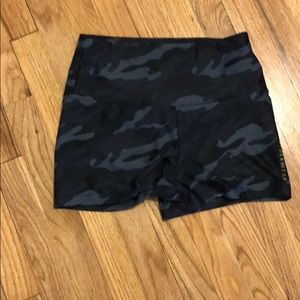 Ryderwear black camo scrunch booty shorts